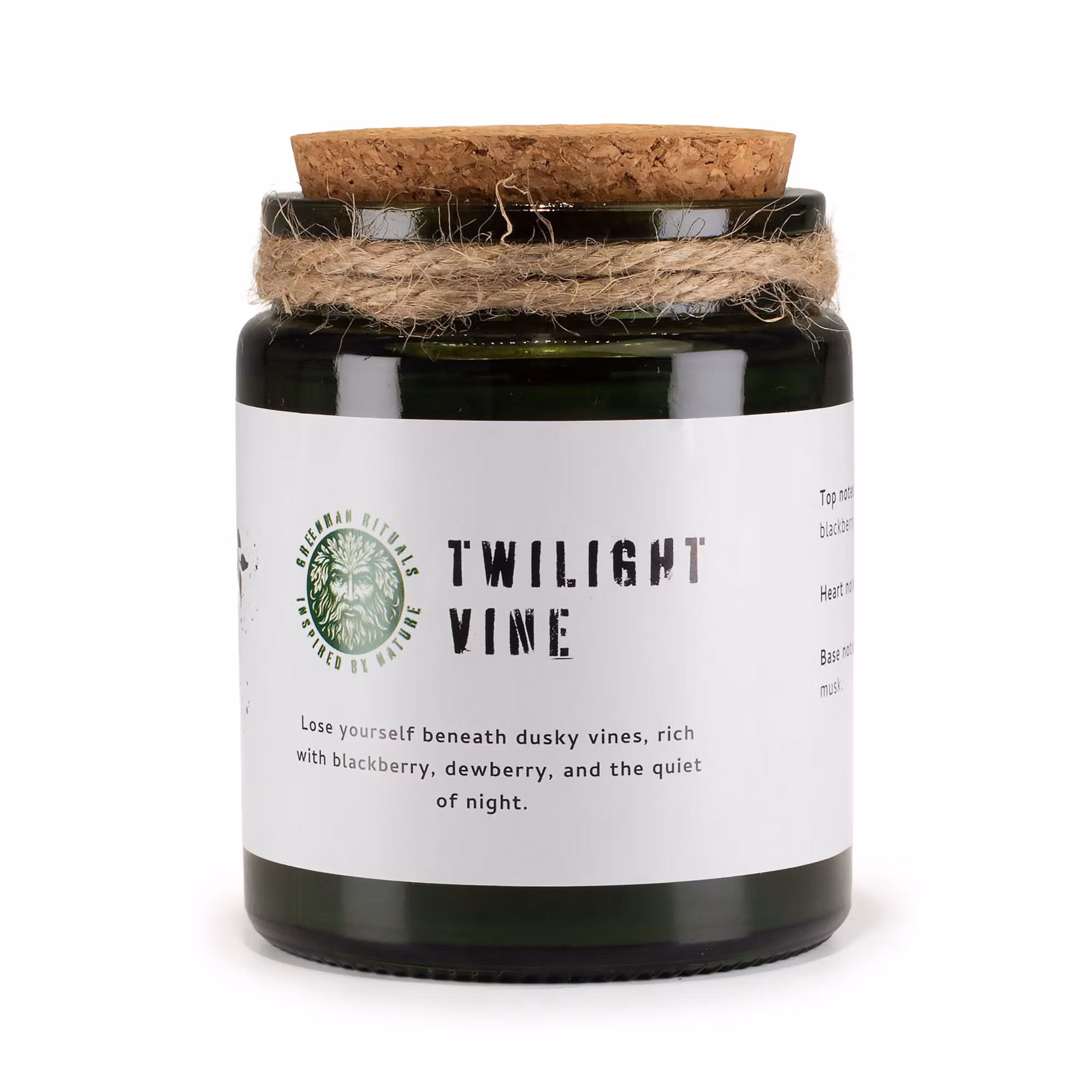 doftljus med träveke och mjuk fruktig doft (twilight vine)