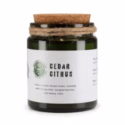 Doftljus med träveke, Cedar Citrus