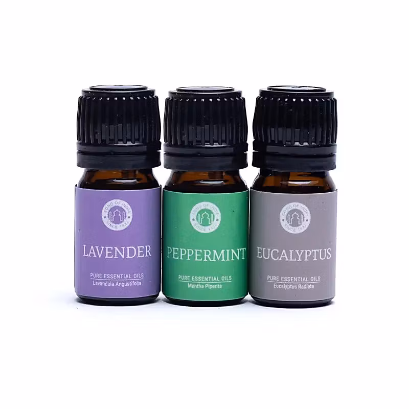 Breathe – Set med eteriska oljor, 3 x 5 ml, Song of India