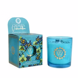 Doftljus, chakra 5, Vishuddha, Pepparmint & Eucalyptus - Song of India
