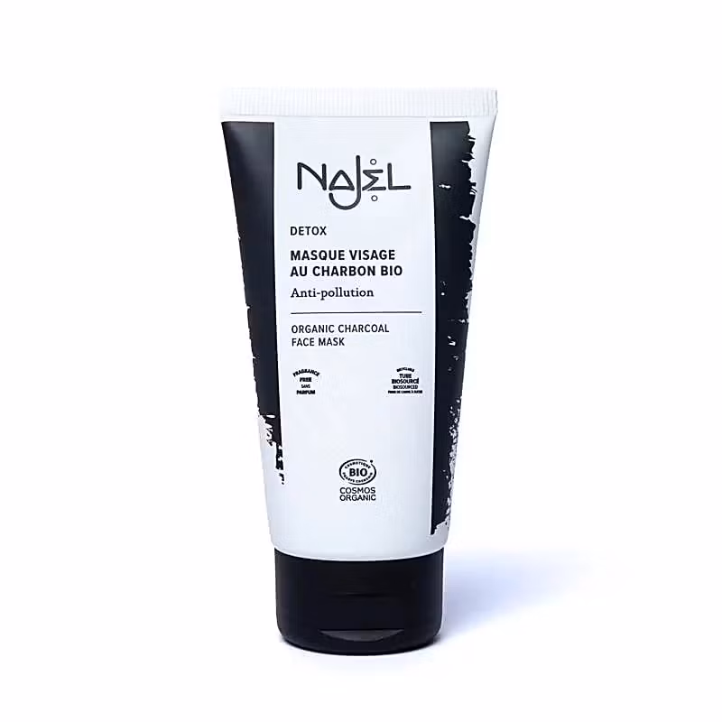Najel Charcoal Face Mask Organic – ekologisk ansiktsmask med kol