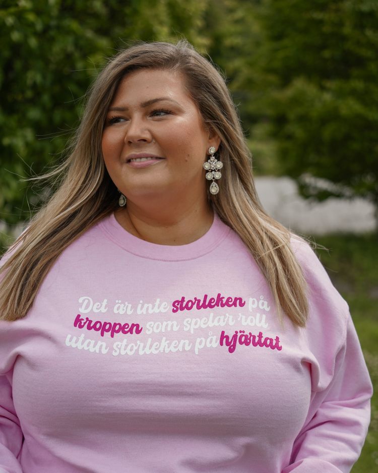 Rosa paket "Det är inte storleken på kroppen som spelar roll utan storleken på hjärtat"