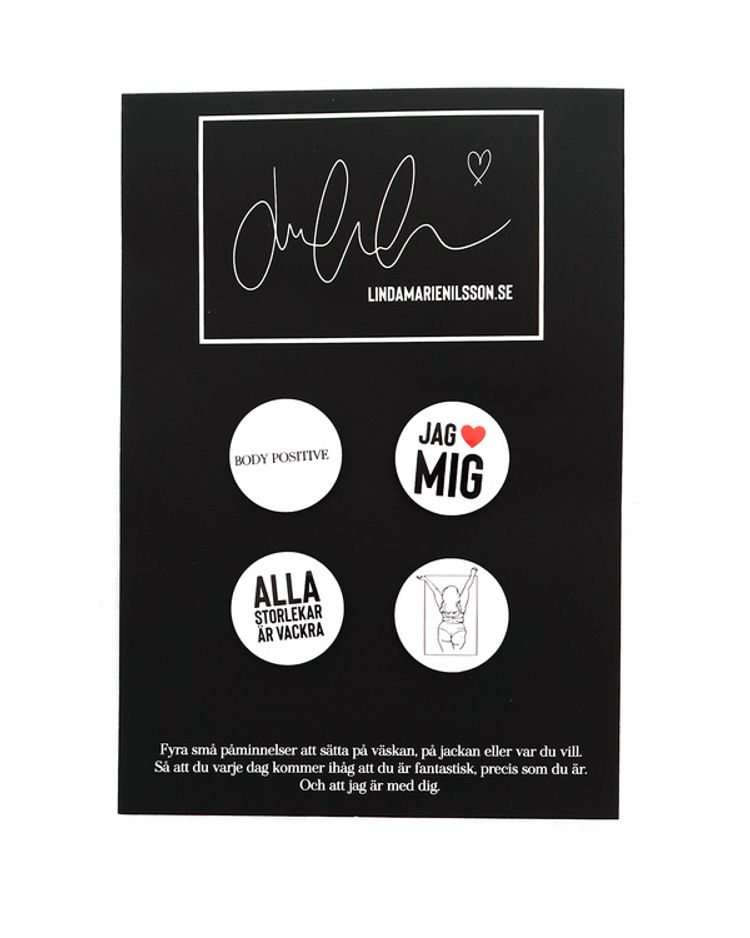 Paket med fyra pins