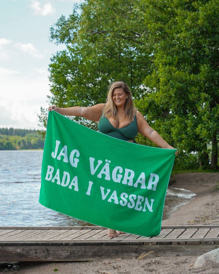 Strandbadlakan "Jag vägrar bada i vassen"