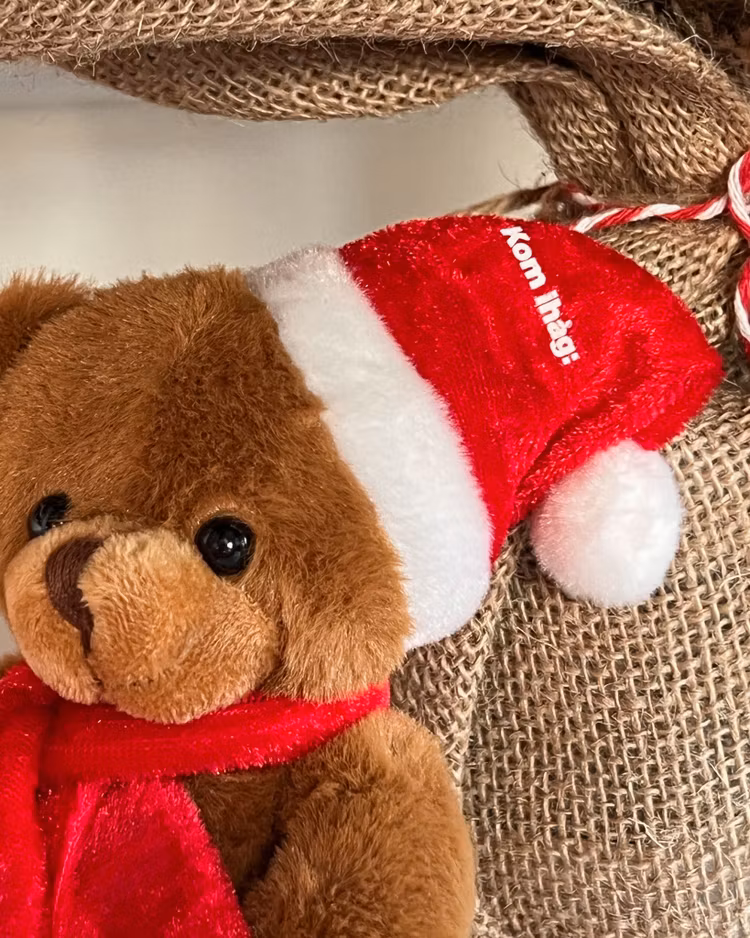 Gosedjur: Julnalle med tomteluva