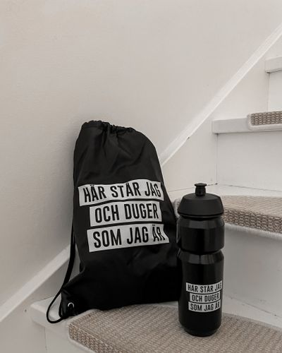 Lilla träningspaketet: Vattenflaska + träningsväska