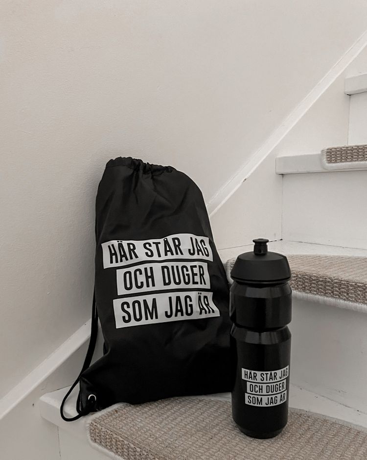 Lilla träningspaketet: Vattenflaska + träningsväska