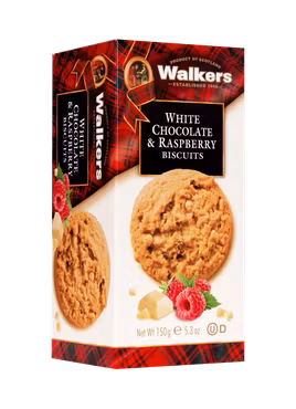 Walkers White chocolate & Raspberry Biscuits