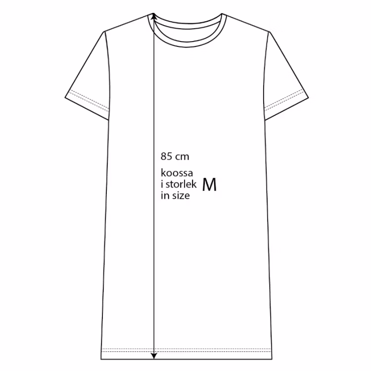 Mumin Oversize t-shirt/Nattlinne Lilla My Grå
