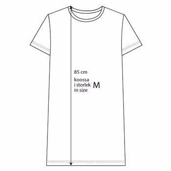 Mumin Oversize t-shirt/Nattlinne Lilla My Grå