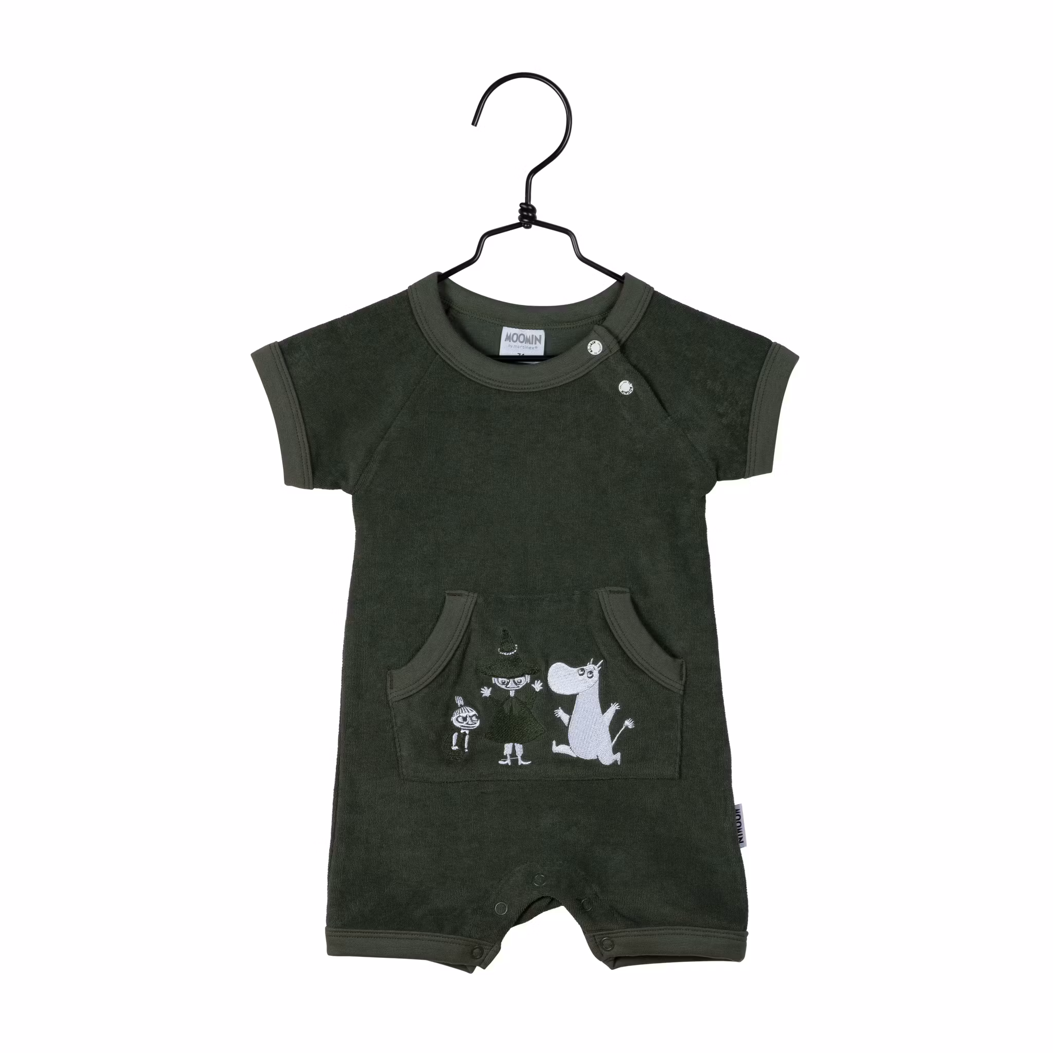 Mumin Frotteplaysuit Mörkgrön