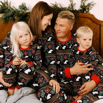 Mumin Ornament pyjamas dam mörkblå