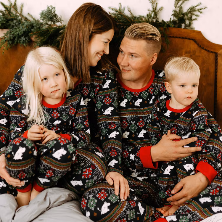 Mumin Ornament pyjamas barn mörkblå