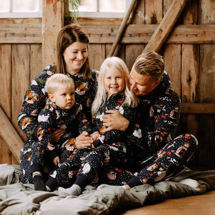 Mumin Ornament pyjamas barn mörkblå