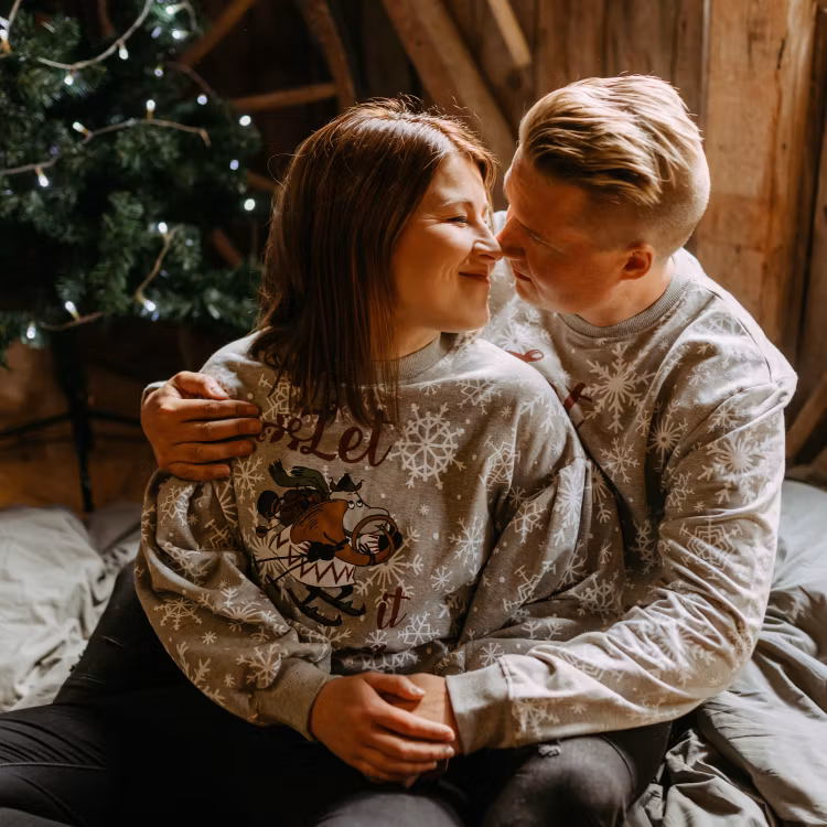 Mumin Venni Collegetröja Let it snow Unisex - Stl. XS