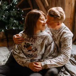 Mumin Venni Collegetröja Let it snow Unisex - Stl. XS