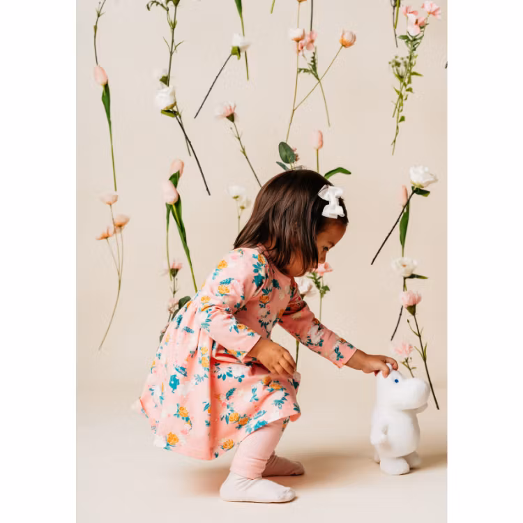Mumin Hjärtevän leggings baby rosa - Stl. 80cl