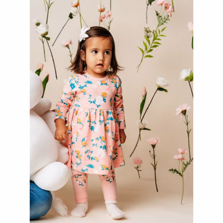 Mumin Hjärtevän leggings baby rosa - Stl. 80cl