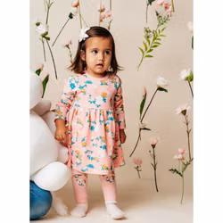 Mumin Hjärtevän leggings baby rosa - Stl. 80cl