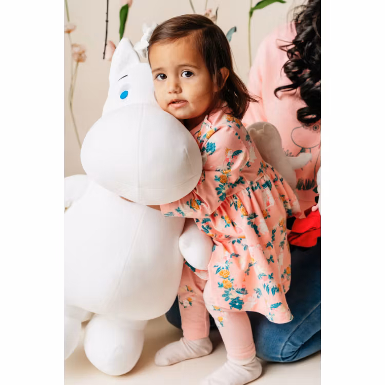 Mumin Hjärtevän leggings baby rosa - Stl. 80cl