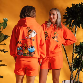 Mumin Lyyli Shorts Lilla My röd