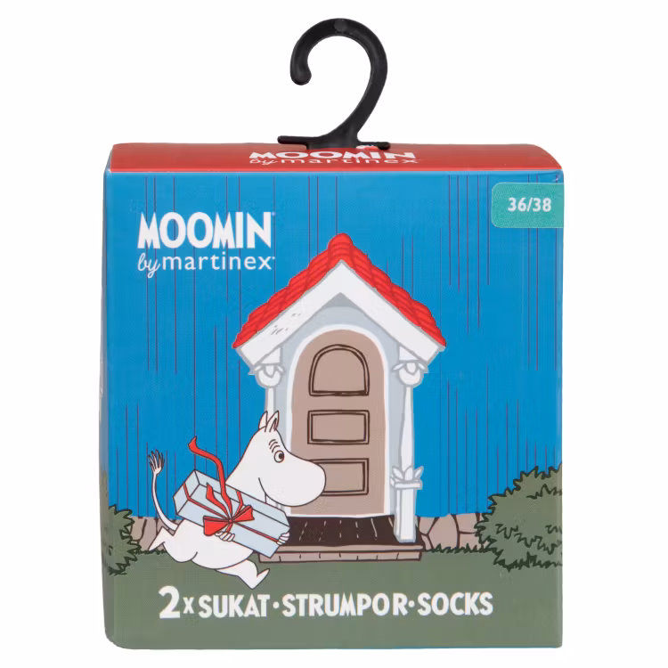 Mumin strumpor gåvoset svart