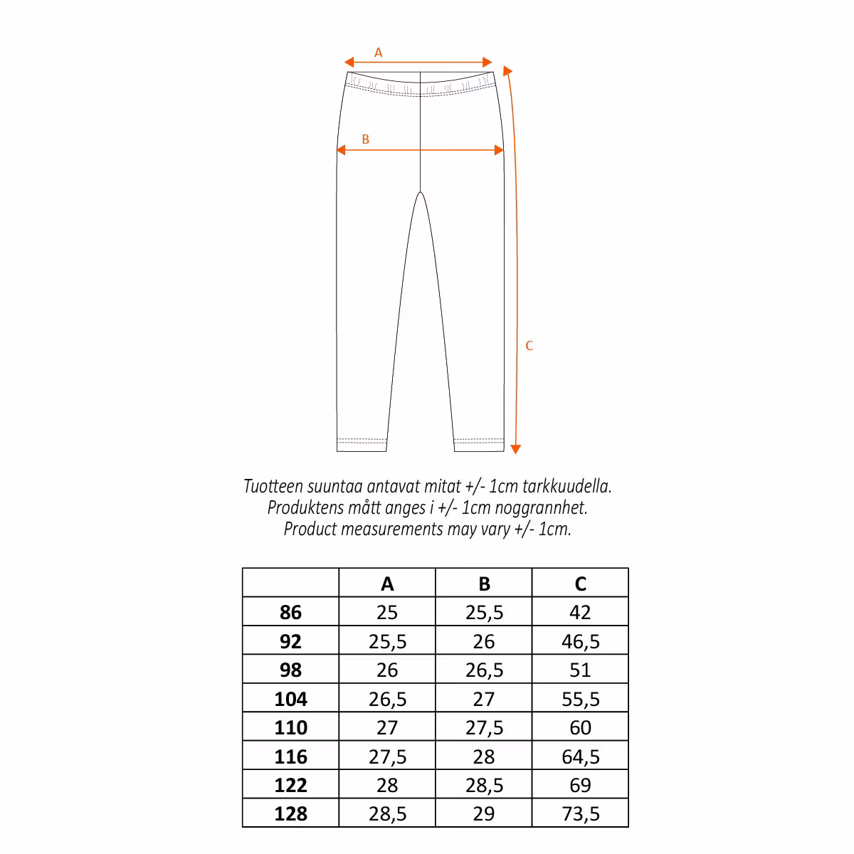 Pippi och poliserna leggings röd