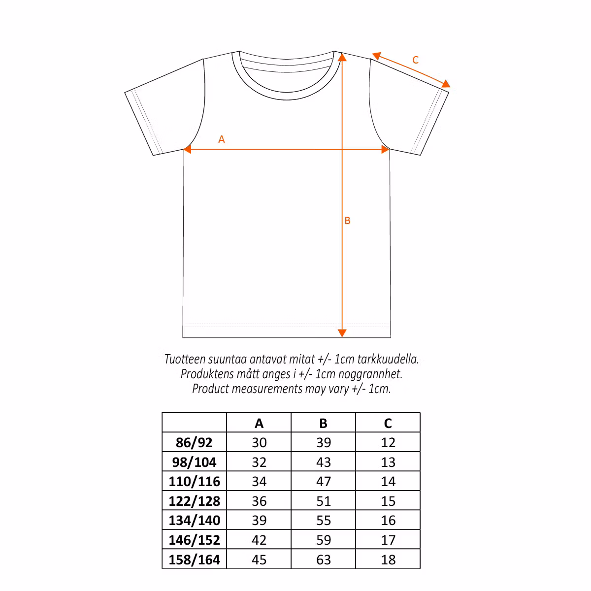 Pippi modig t-shirt nvit barn