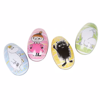 Mumin påskägg pastell
