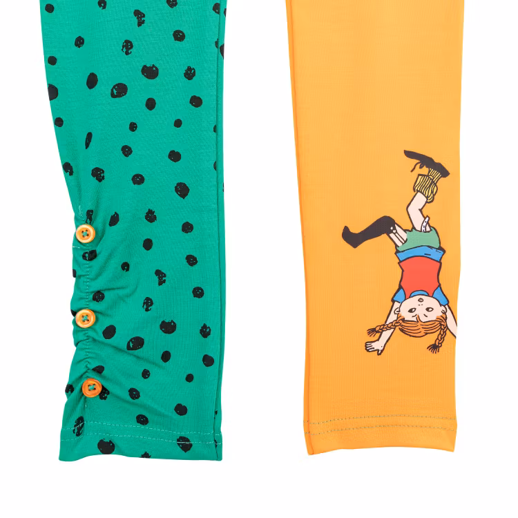 Pippi Prick leggings gröna