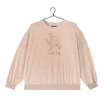 Mumin Lilla My velourtröja Beige - Stl. XXL