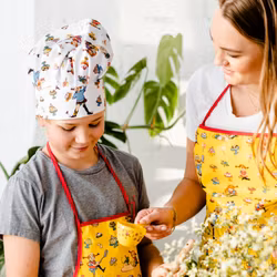 Pippi bakar kockmössa vit