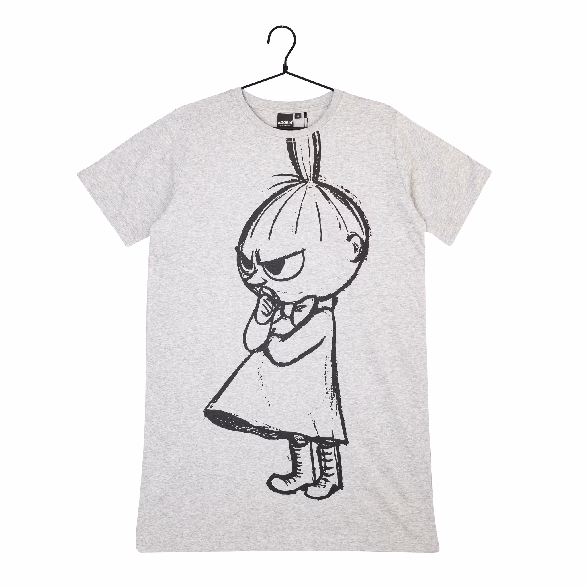 Mumin Oversize t-shirt/Nattlinne Lilla My Grå
