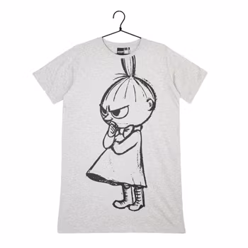 Mumin Oversize t-shirt/Nattlinne Lilla My Grå