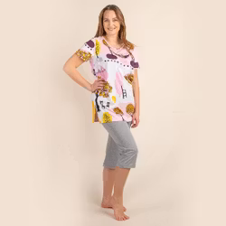 Mumin Dagdröm capripyjamas kortärmad gul - Stl. S