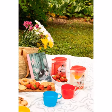 Mumin Picknick kanna och 4 muggar
