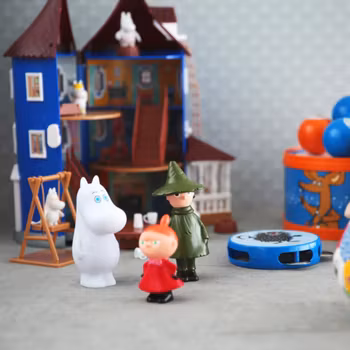 Mumin Badfigurer med badkar