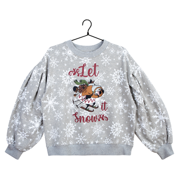 Mumin Elli Collegetröja Let it snow dam - Stl. S