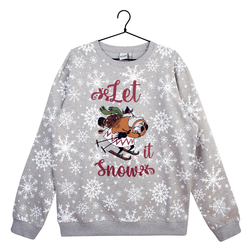 Mumin Venni Collegetröja Let it snow Unisex - Stl. XS