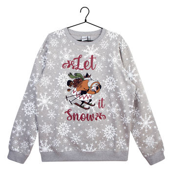Mumin Venni Collegetröja Let it snow Unisex