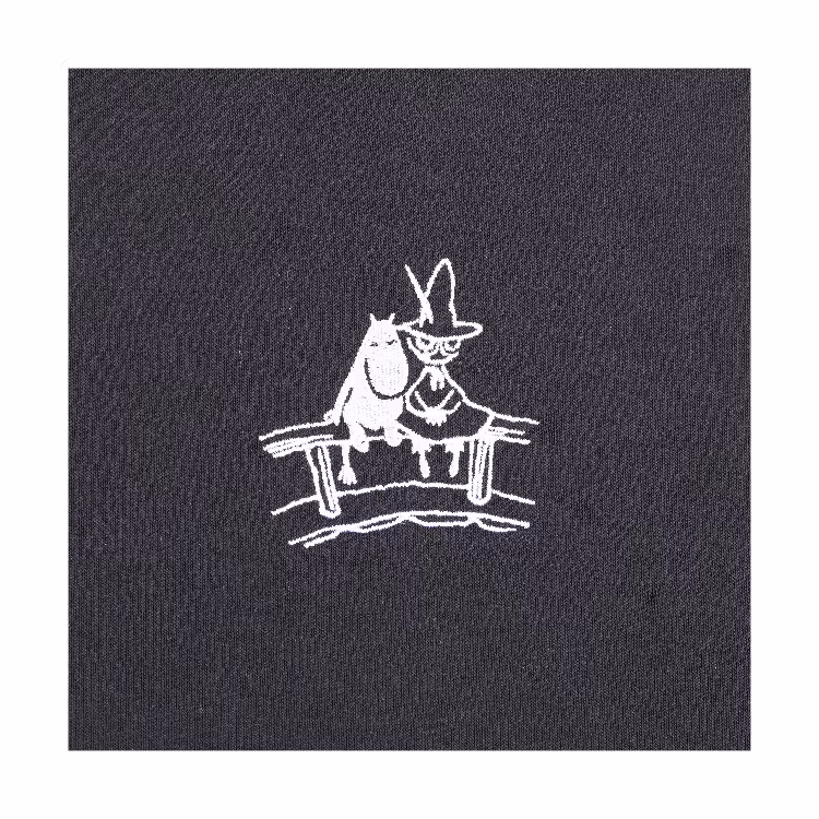 Mumin Outa huvtröja Bro svart herr
