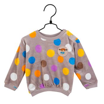 Pippi Tröja bubblor beige baby