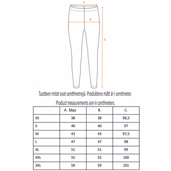 Mumin Elise leggings Orkide sand