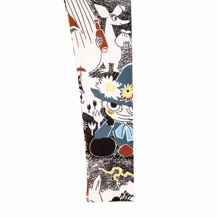 Mumin Elise leggings Blixten naturvit