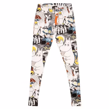 Mumin Elise leggings Blixten naturvit