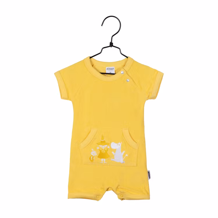 Mumin Frotteplaysuit Gul - Stl. 56cl