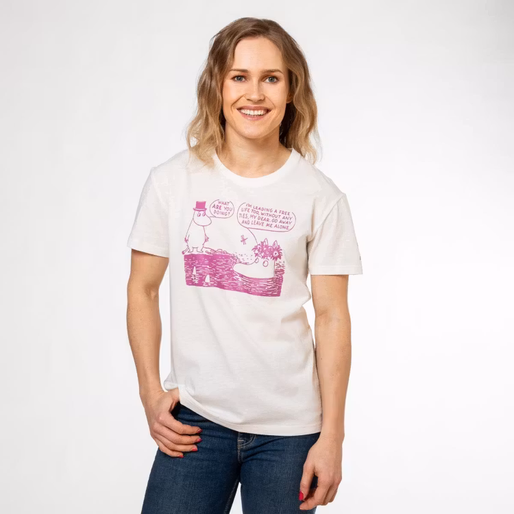 Mumin Saimi-t-shirt Best Mum naturvit