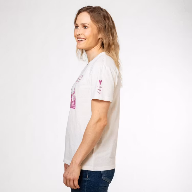 Mumin Saimi-t-shirt Best Mum naturvit