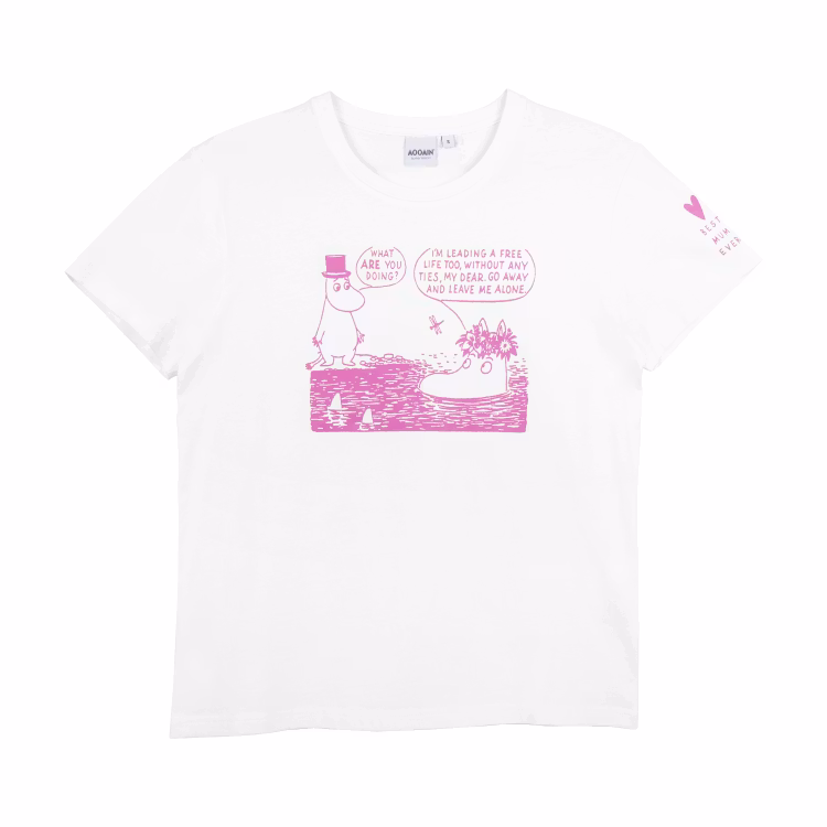Mumin Saimi-t-shirt Best Mum naturvit