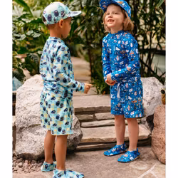 Mumin Palm Badshorts mintgrön